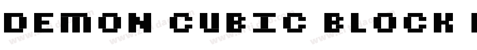 Demon Cubic Block NKP字体转换